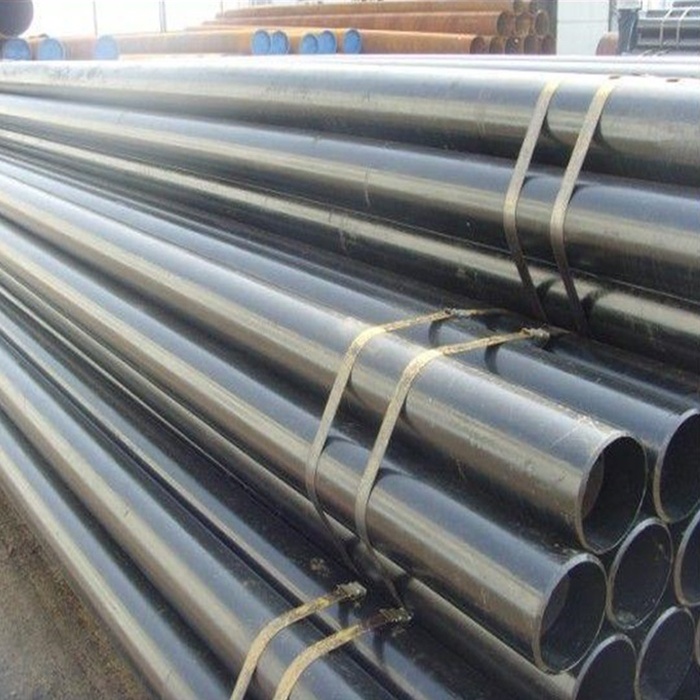 Black Carbon Steel Square Tube ERW Welded Black Round Steel Pipe Hebei Cnaghai