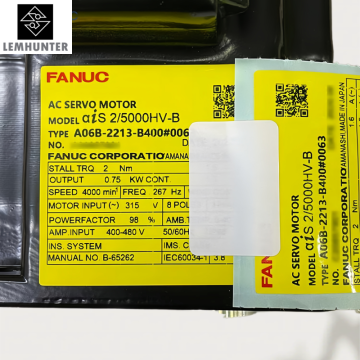 A06B-2213-B400#0063 FUNAC AC Servo Motor