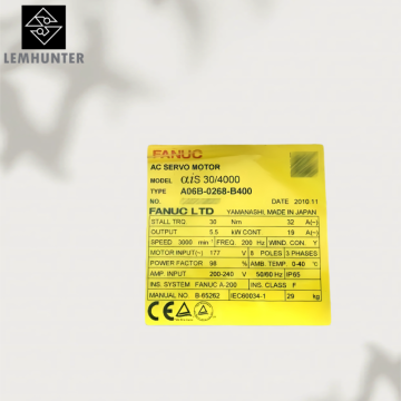 A06B-0268-B400 A06B-2268-B400 FANUC AC Servo Motor