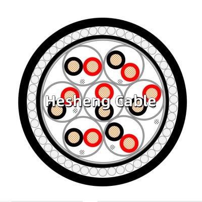 BS5308 Part1 Type2 300/500V PE/OS/PVC/SWA/PVC Instrumentation Cable
