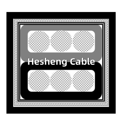 48v Tinned Copper braided Shielded dc Square RRU Power Cable