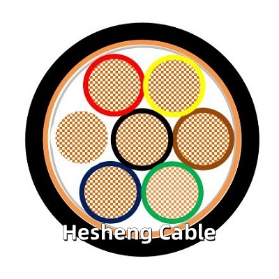 600V PVC Insulation PVC Sheath control wire with copper tape screen