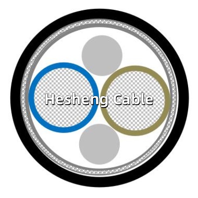 600v Shielded dc RRU Copper braided screen power cable for Base station