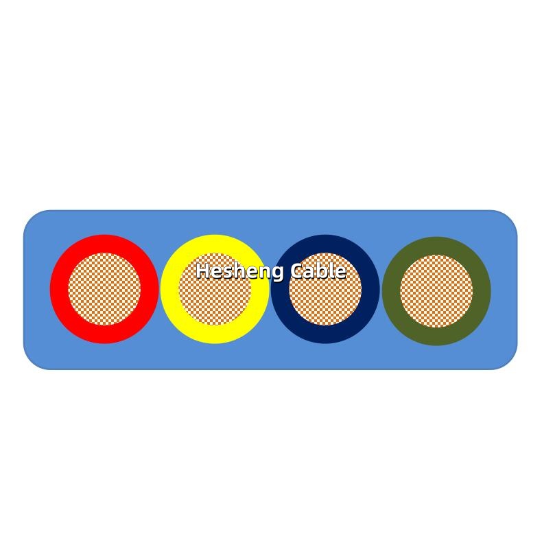 Rubber Submersible Cable for drinking water (flat type)
