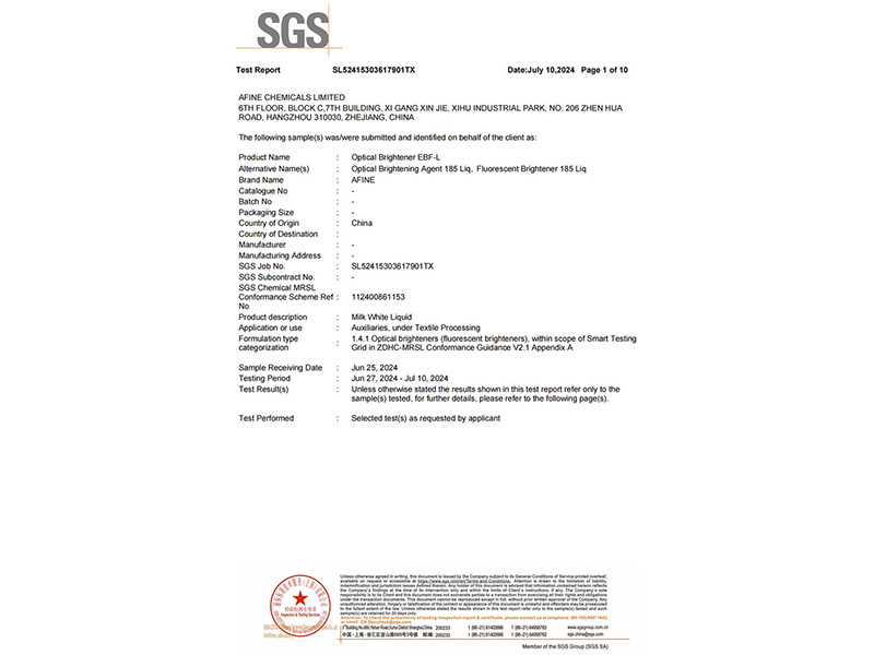 ZDHC MRSL LEVEL 1