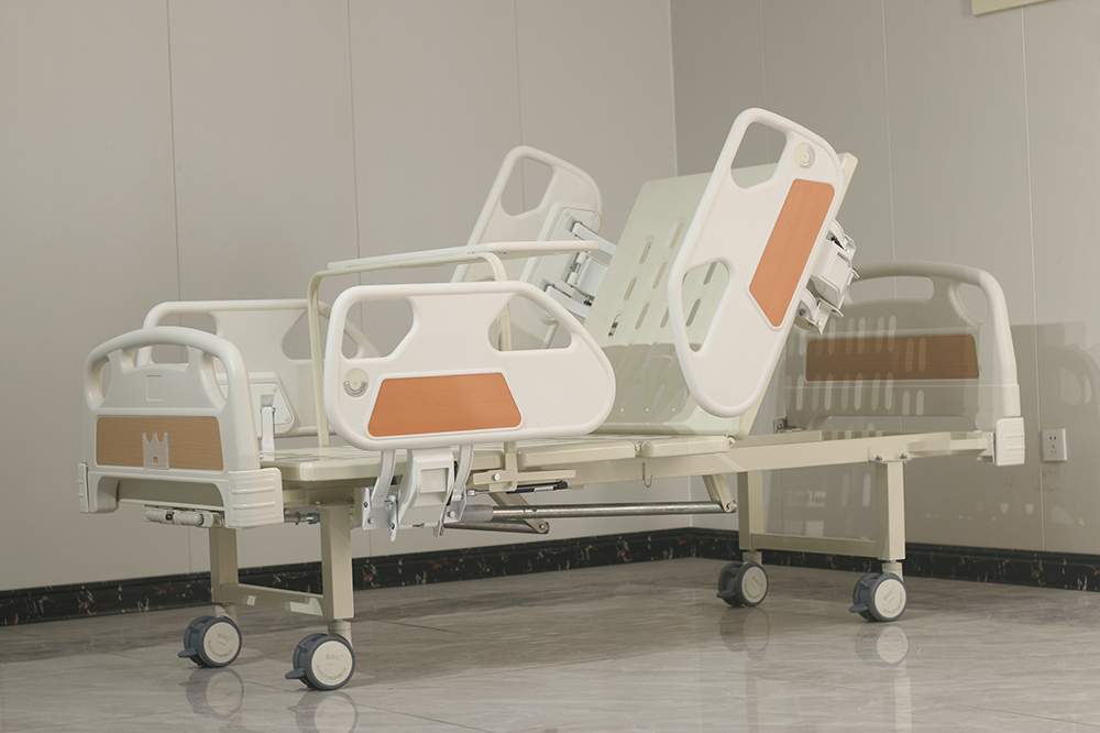 Manual two cranks hospital bed HR-S09-1 (2)nwa