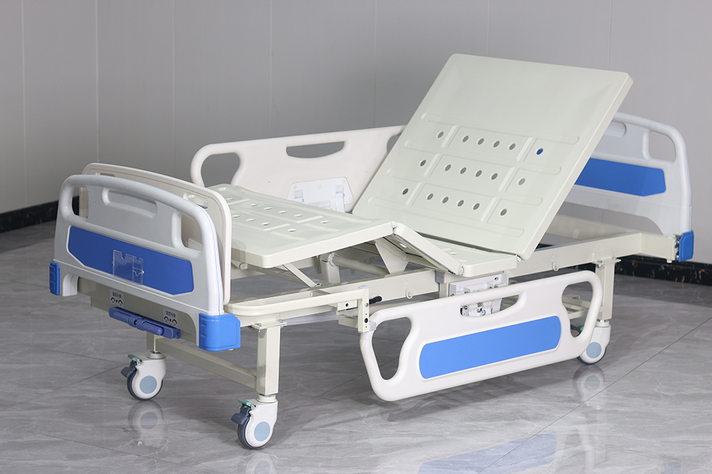 Manual two cranks hospital bed HR-S13 (5)wey