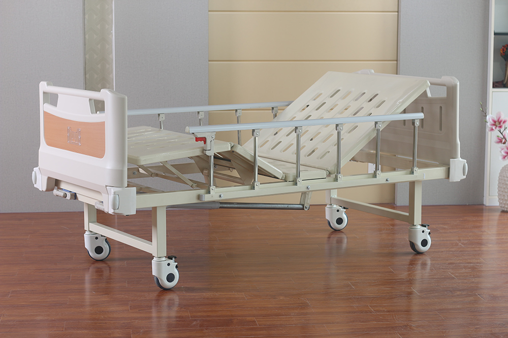 Manual two cranks hospital bed HR-S20 (3)liw