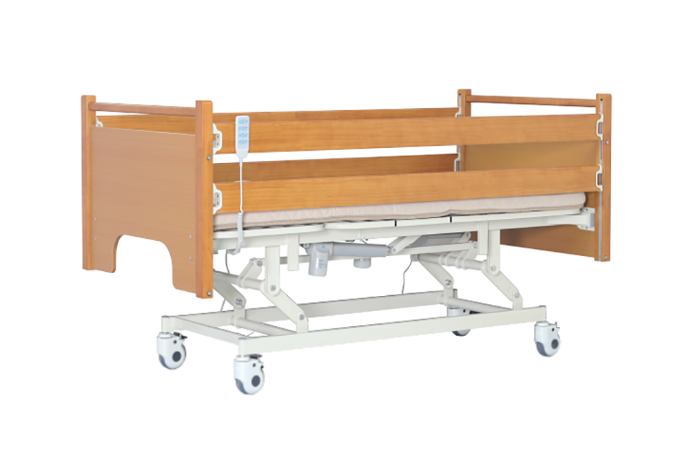Ultra low electric three function elderly friendly bed: intimate care, enjoy a peaceful old age