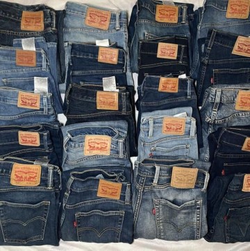 F8 Levis Denim Jeans Wholesale Grade A Used Brand Clothes Factory