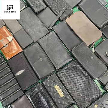 Carteira usada A11‑2 sen marca, coiro integral de calidade AAAAA | Provedor maiorista e fábrica