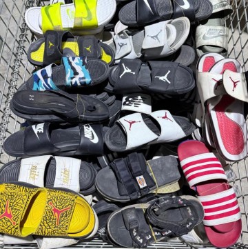 S16-3 used brand slippers 100%MEN