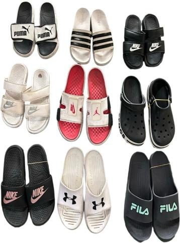 S16 used brand slippers mix