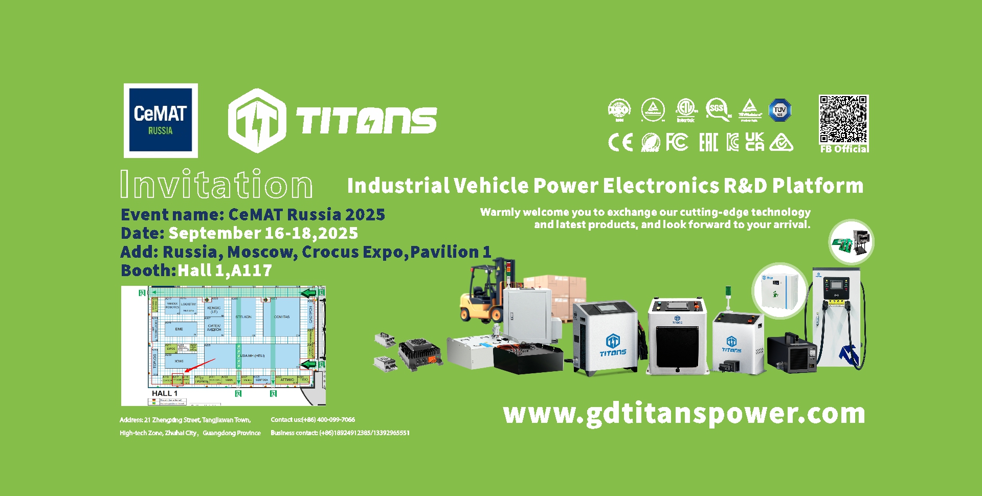 TITANS CeMAT RUSSIA 2025'te: Akıllı Şarj Çözümleri Lojistikte Yeni Dönüşüme Öncülük Ediyor!