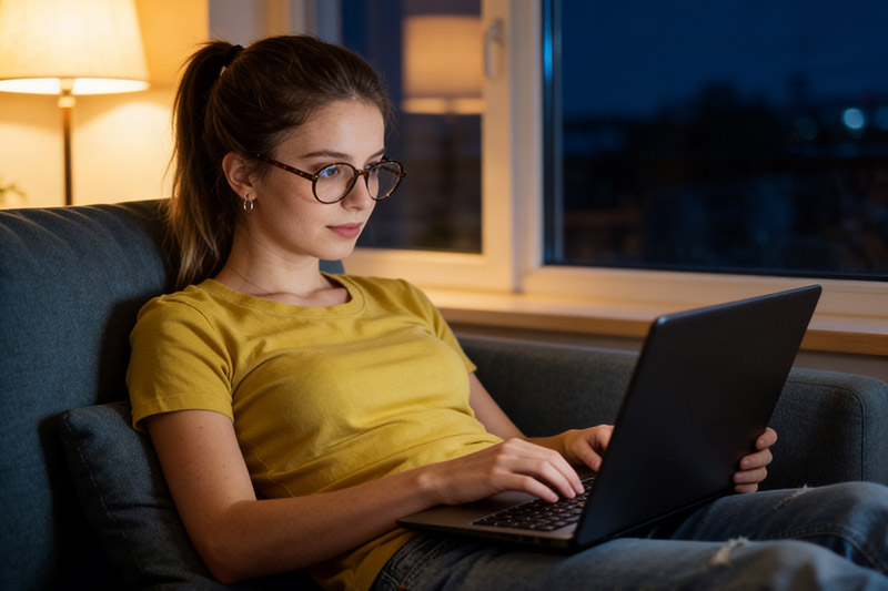girl with anti-fatigue eyeglasses.jpg