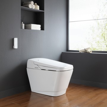 Model 763 Premium Tankless Smart Toilet | Wide Comfort Seat, Modern Square Design