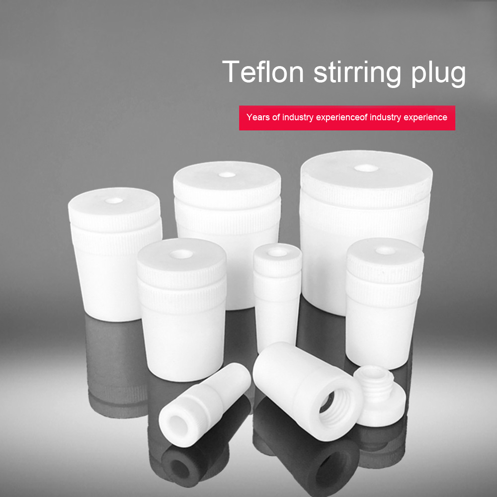 PTFE Mixing Plug (With Hole) High-temperature resistant