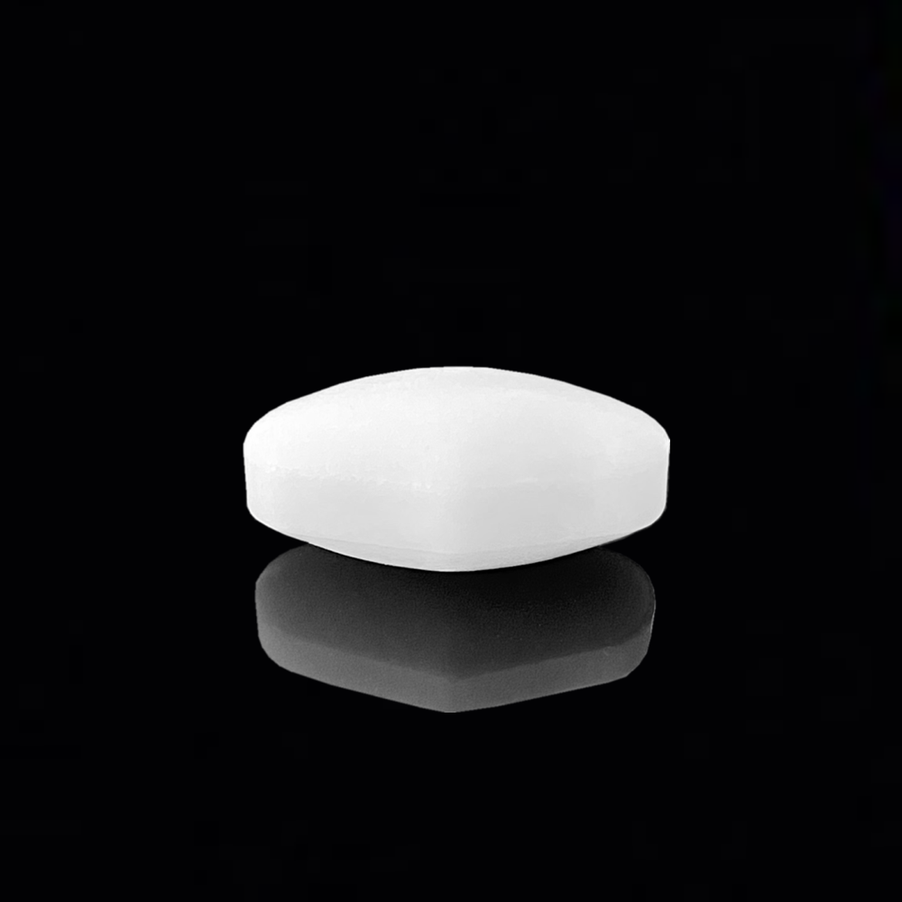Magnetic stir bars tapered shape, white spin bars