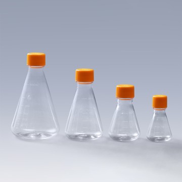 Triangular flask for cell culture