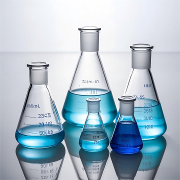 Лабораторные треугольные колбы с градуировкой из боросиликатного стекла, устойчивого к воздействию кислот и щелочей. 50 мл/2000 мл в наличии