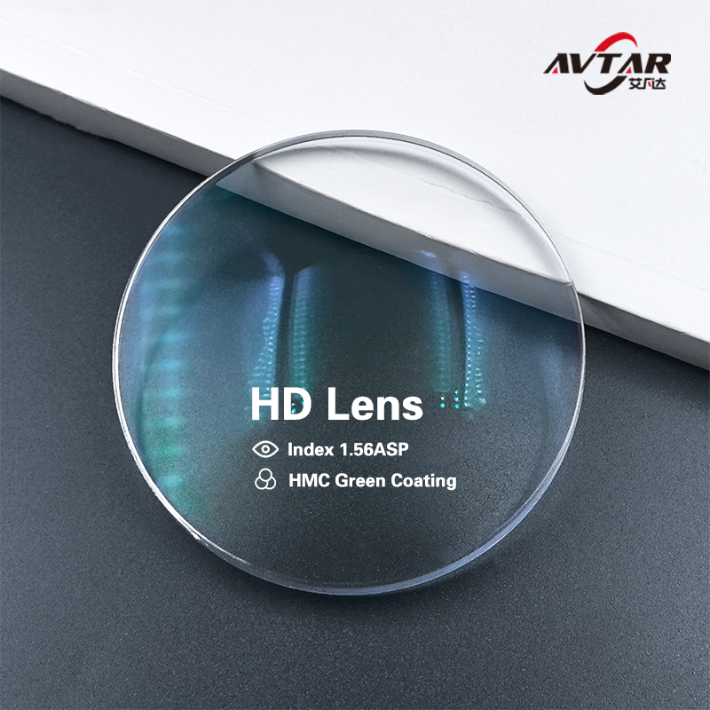 1.56 High Definition ASP HMC Green Coating Optical Lens