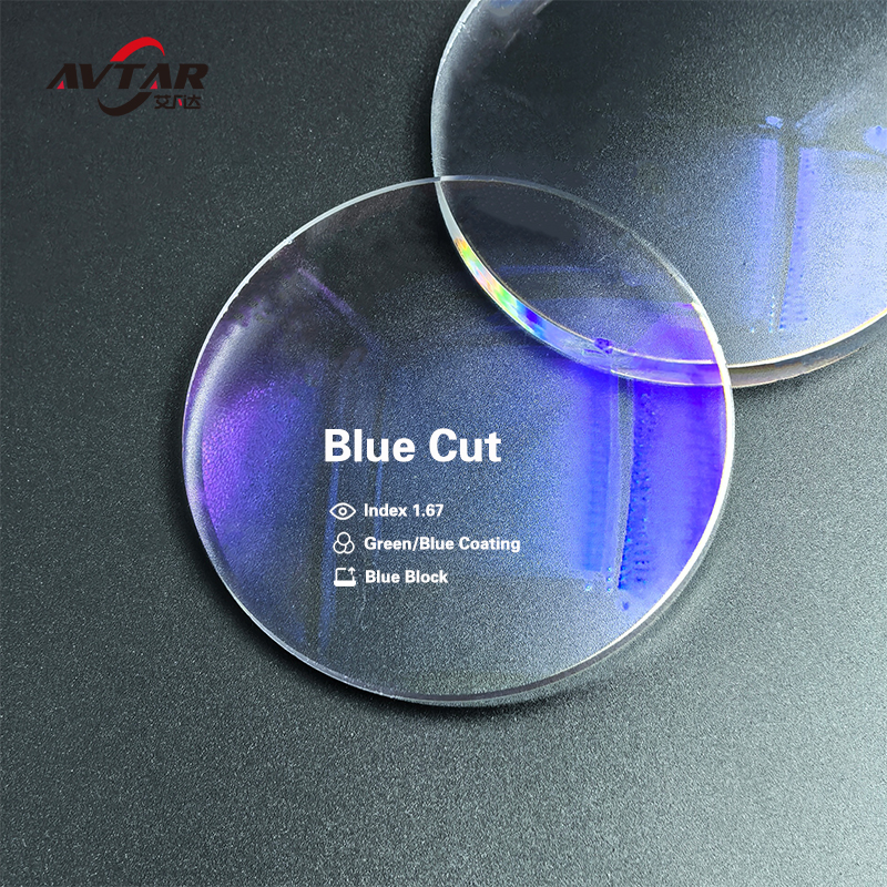 1.67 High Definition Anti Blue Light Optical Lens