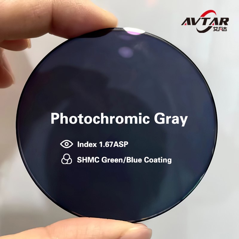 Photochromic Myopia Glasses Anti Blue Light Lenses