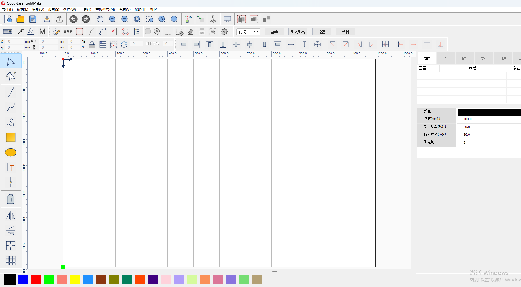 Laser cutting machine PC software