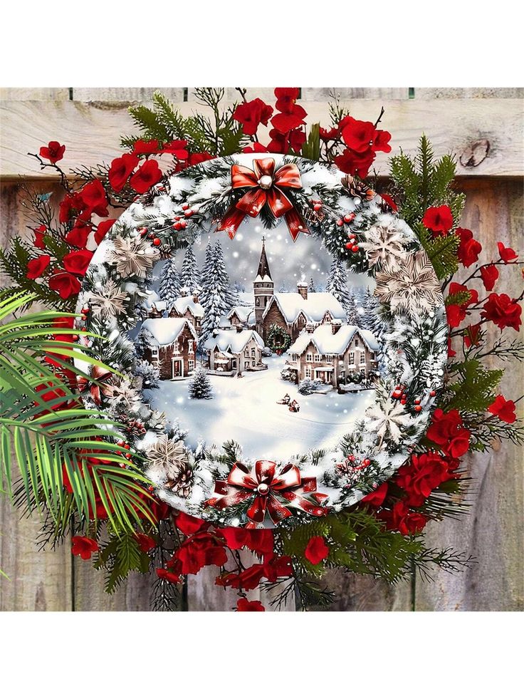 Paper Christmas wreaths