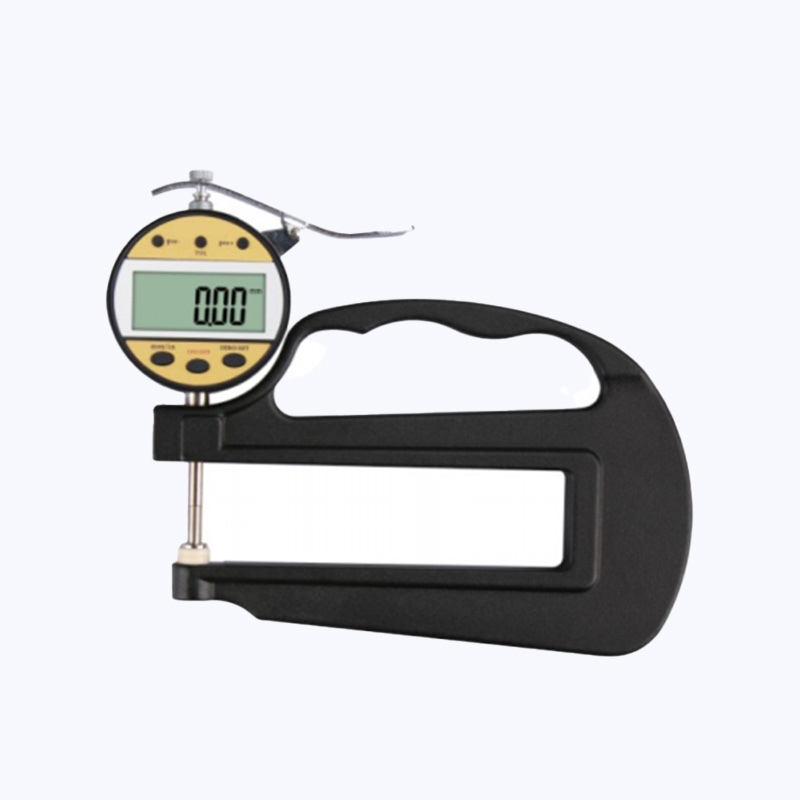 NEWJIELI 0.01mm & 0.001mm Digital Thickness Gauge With Flat-head For Rubber, Plastic&Leather