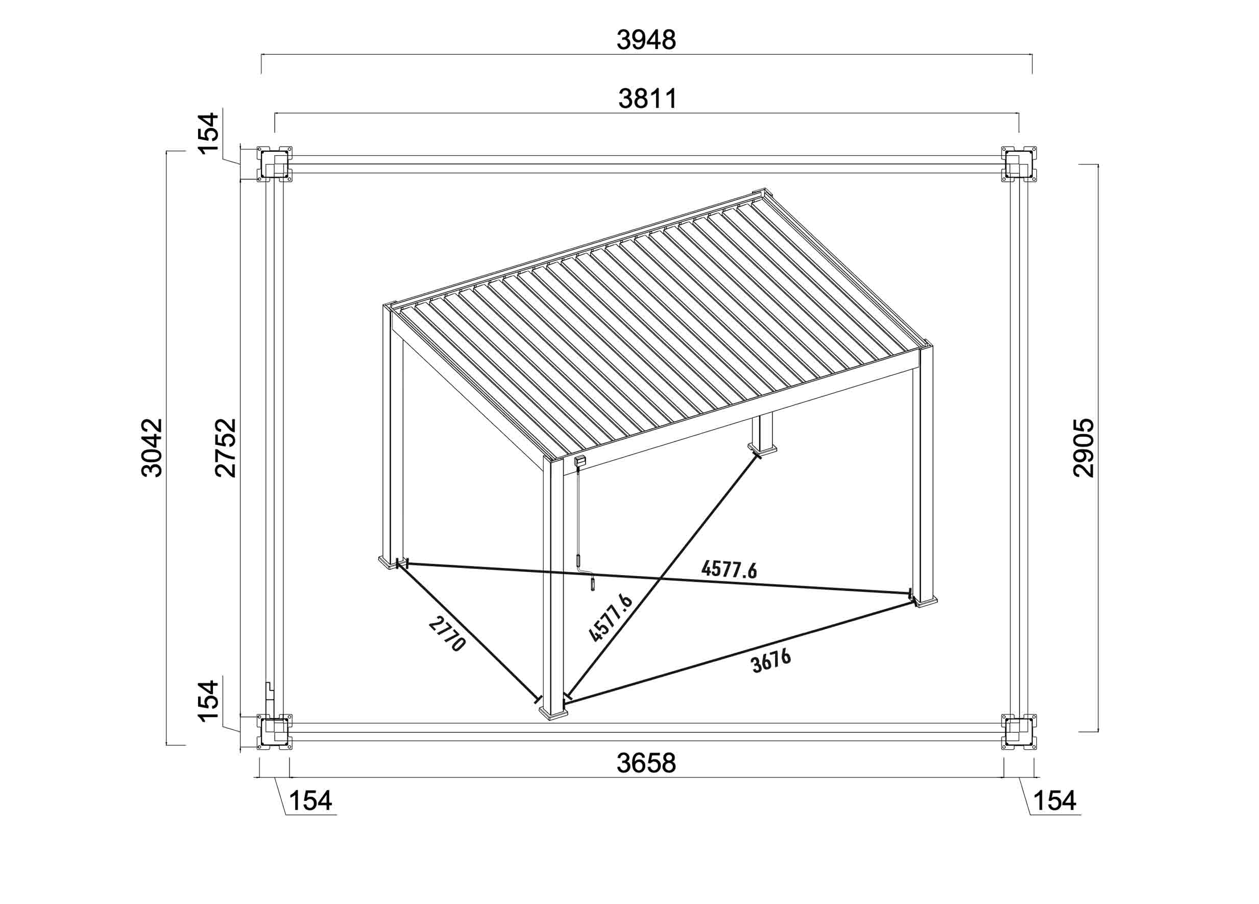 aluminum-pergola Yaoxing Brand Custom