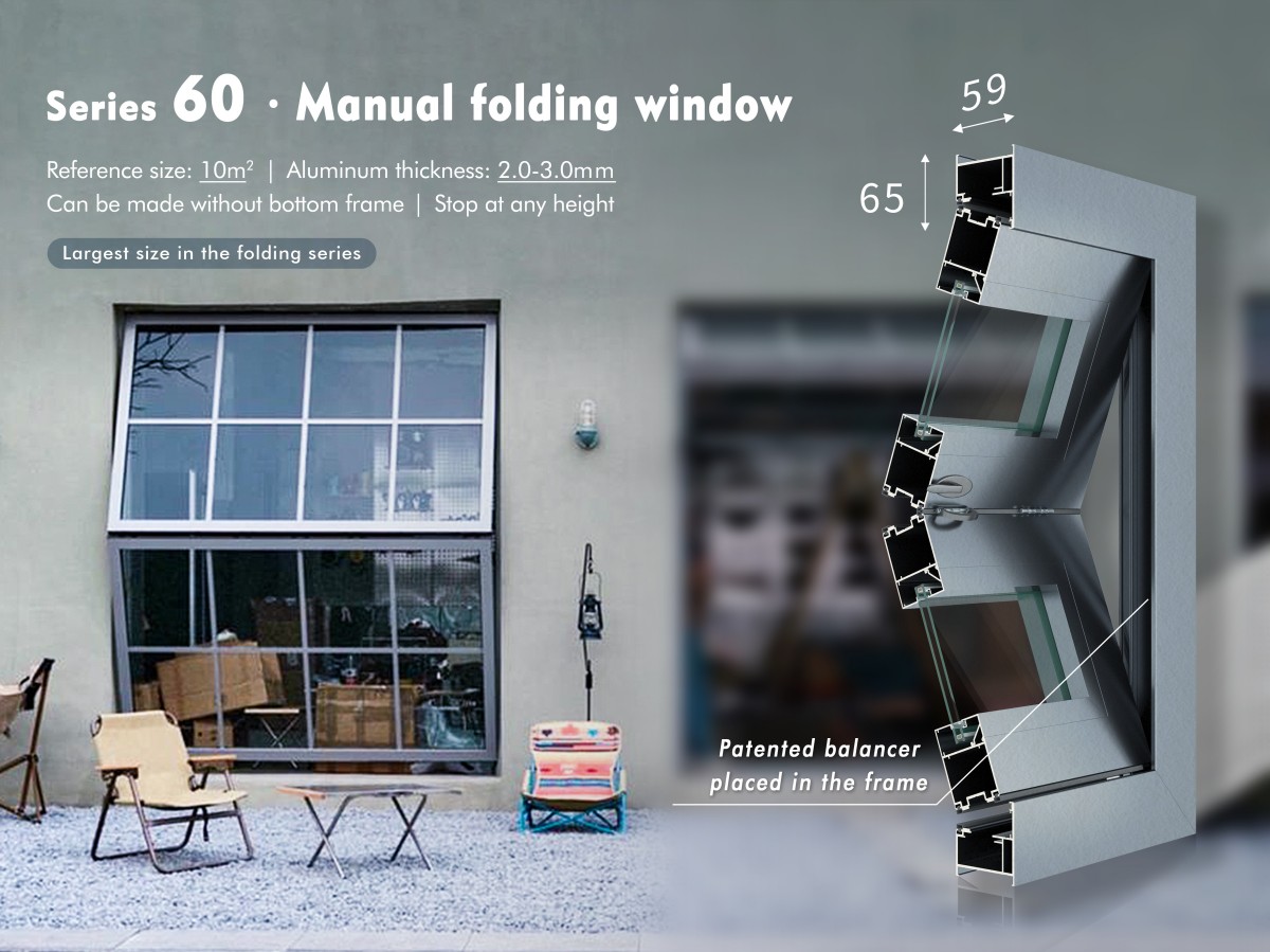 60 series customized folding window