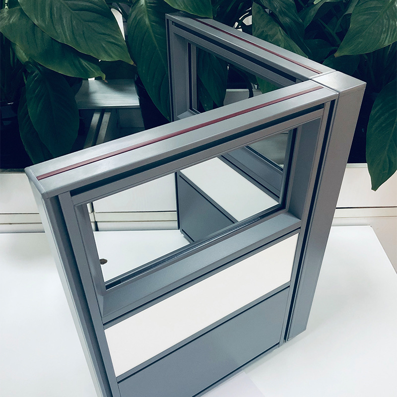 aluminum-office-furniture-profile-powder-coating-wooden-grain