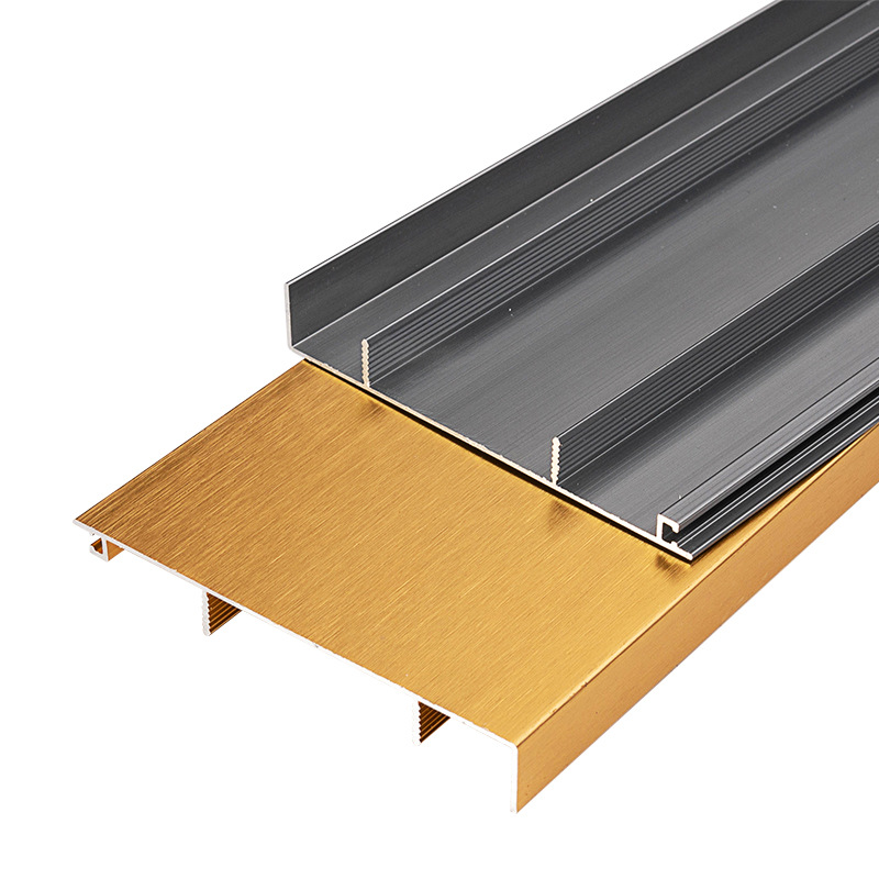 Zócalo con perfil de aleación de extrusión de aluminio del sudeste asiático con recubrimiento en polvo de grano de madera