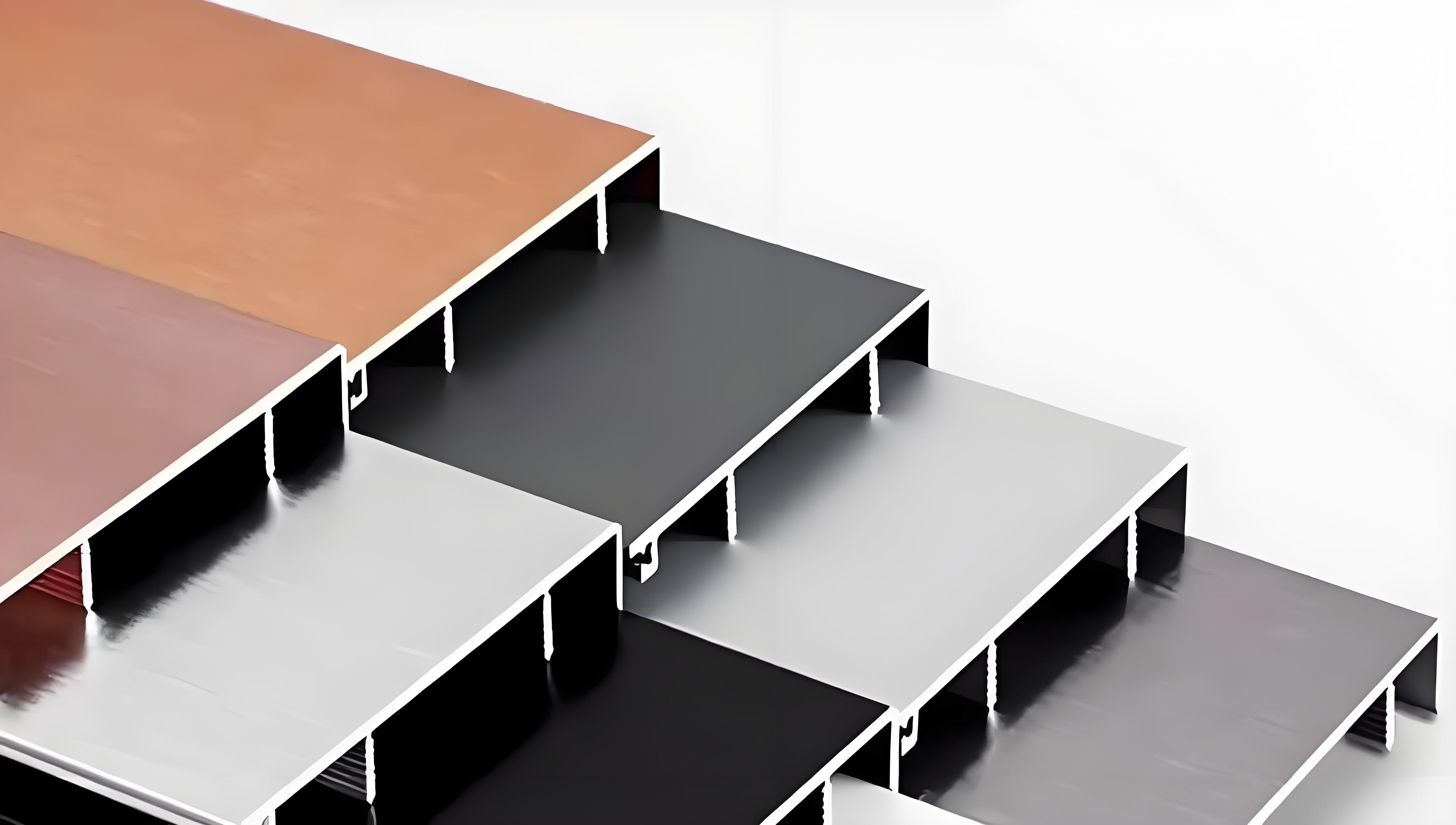 aluminum extrusion profile Skirting board 6063 t5 powder coating wooden grain