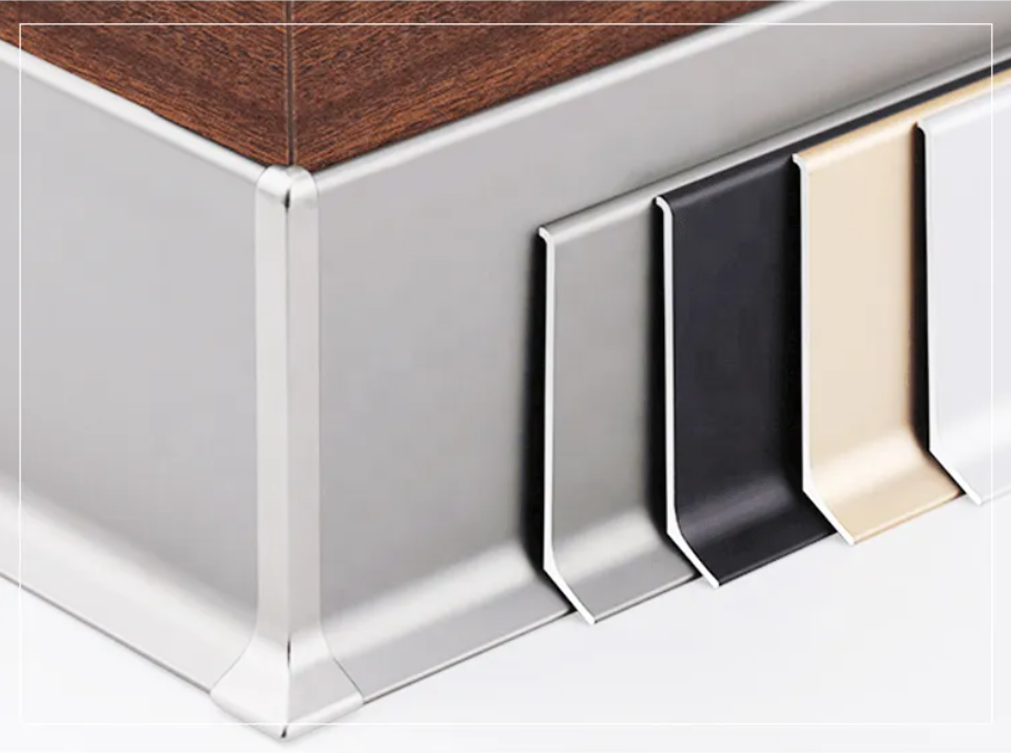 aluminum skirting board baseboard anodized powder coat YAOXING ALUMINUM