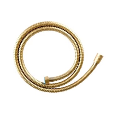 1.5m Double Lock golden Stainless Steel Bathroom Shower Hose