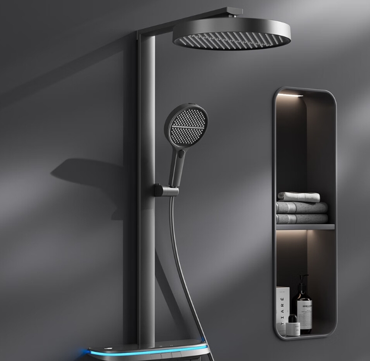 What's the difference between a hand shower and an overhead shower