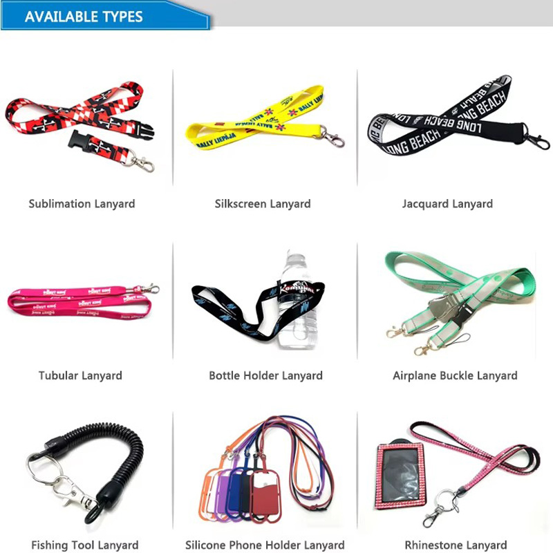 Tersuai Lanyard Rantai Kunci