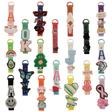 Canvas Key Chain Embroidery Patch Label Woven W...