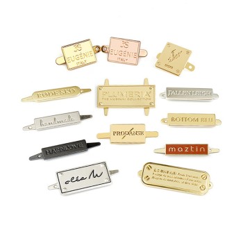 맞춤형 금속 핸드백 라벨 새겨진 로고 태그 ...