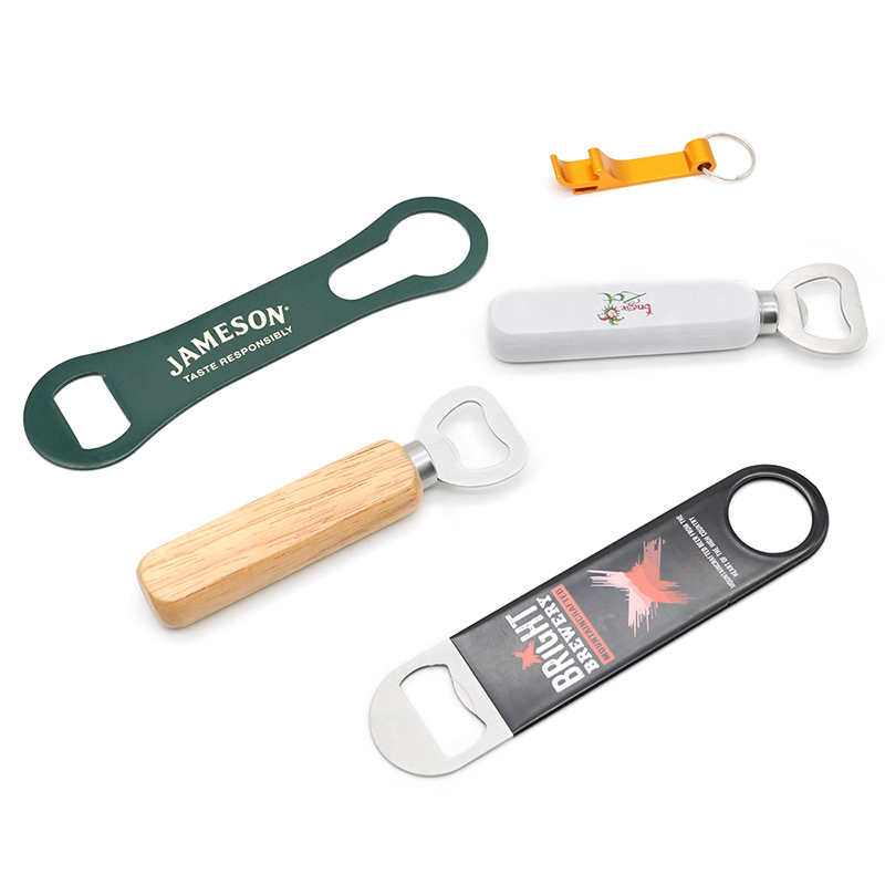 Metal Bar Tools Bottle Opener Aluminum Key Ring Keychain Beer Bottle Opener