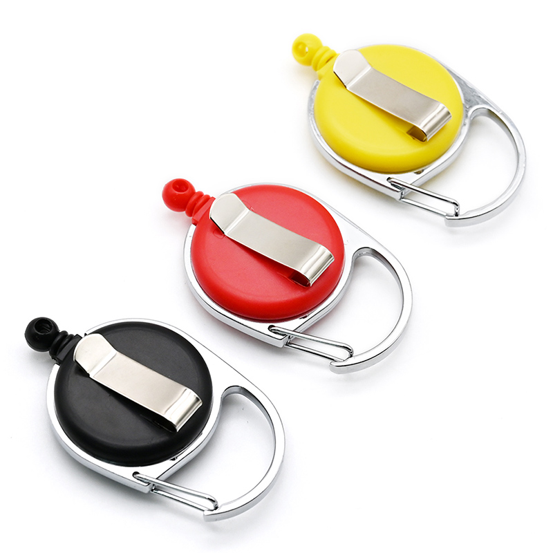 Retractable Id Holder Black