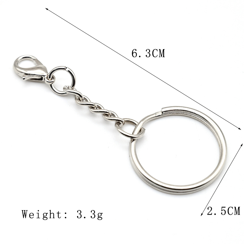 Split Key Ring With Chain