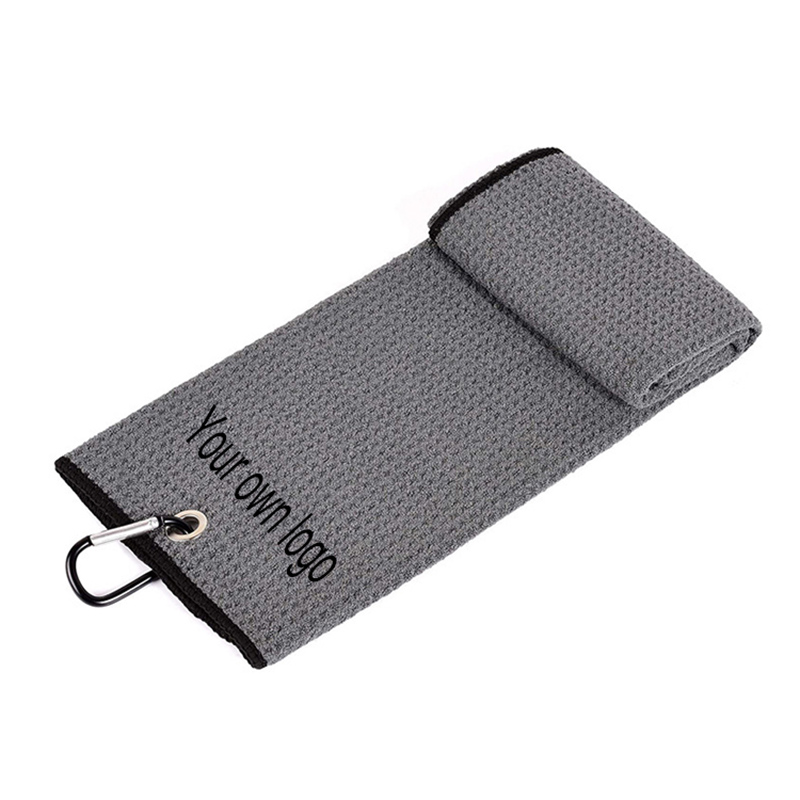 ผ้าเช็ดตัวสำหรับเล่นกอล์ฟพร้อมโลโก้ที่กำหนดเอง