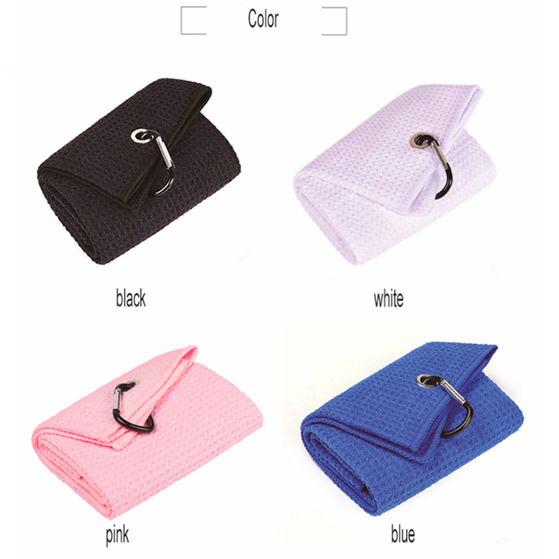 ผ้าเช็ดกอล์ฟไมโครไฟเบอร์พร้อมคลิป