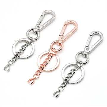 Nhà sản xuất móc khóa xích chó Carabiner móc chìa khóa móc chìa khóa kẹp