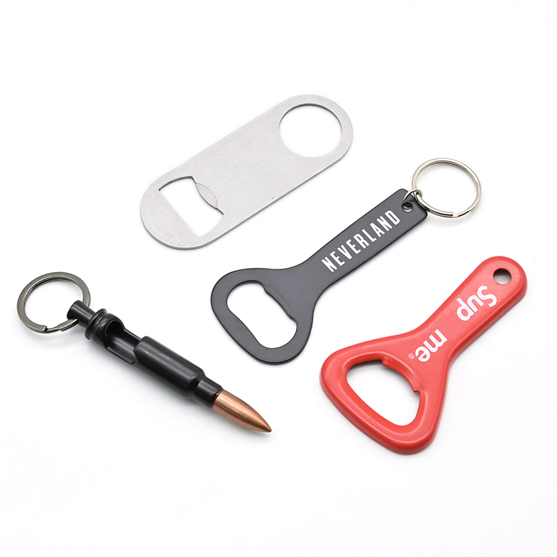Personalized Custom Shape Beer Bottle Opener Keychain With Logo Bulk