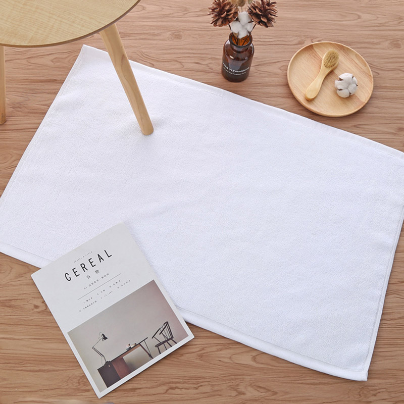 White Cotton Towel Bath Mat