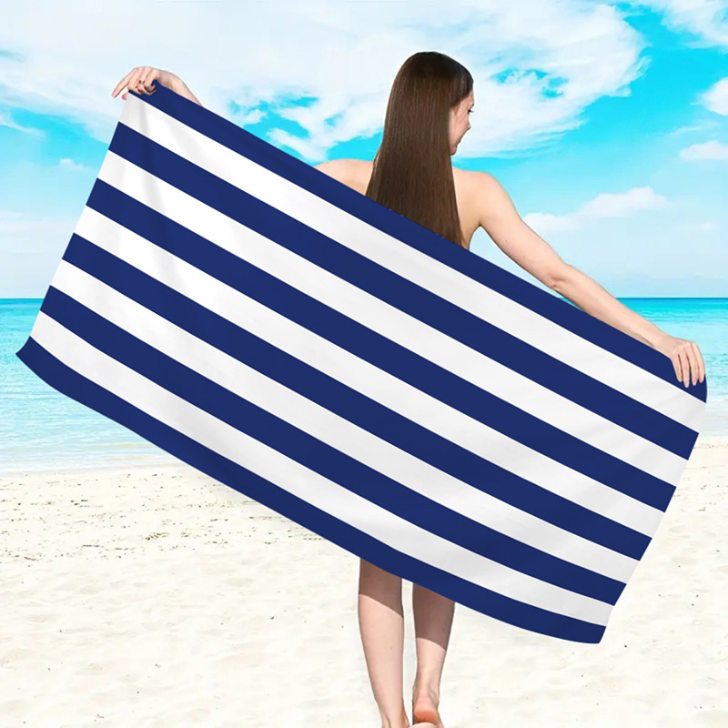 Custom Luxury Quick Dry Lightweight Big Microfibre Personalised Beach Towels
